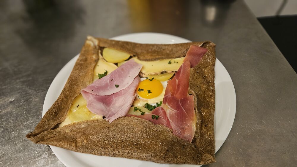 Une galette de blé noir