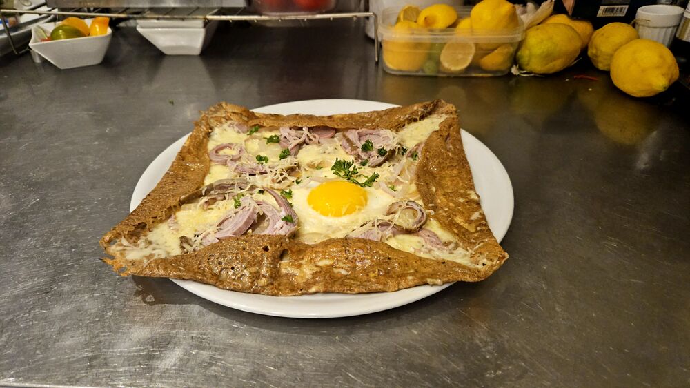 Une galette garnie